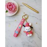 3D PVC Figure Keychain - Sanrio - Pochacco Masquerade Outfit