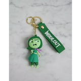 3D PVC Figure Keychain - Disney/Pixar - Disgust From Inside Out Figure