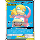 Card Keychain - Pokémon - Slowpoke & Psyduck Tag Team GX Secret Rare 217/236 from Cosmic Eclipse