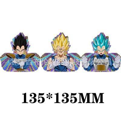 3D Lenticular Sticker - Dragon Ball - Vegeta SS, SSB & Majin Vegeta