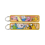Embroidery Keychain - Adventure Time - Finn, Jake, Princess Bubblegum & Lady Rainicorn