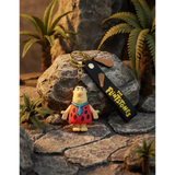3D PVC Figure Keychain - Los Picapiedras - Fred Flintstone Classic Outfit