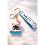 3D PVC Figure Keychain - Hello Kitty - Winking Mini Cookie
