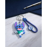 3D PVC Figure Keychain - Lilo & Stitch - Stitch Playing Soccer Variant 2