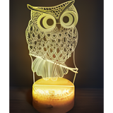 3D LED Night Light - Aotu World - Owl