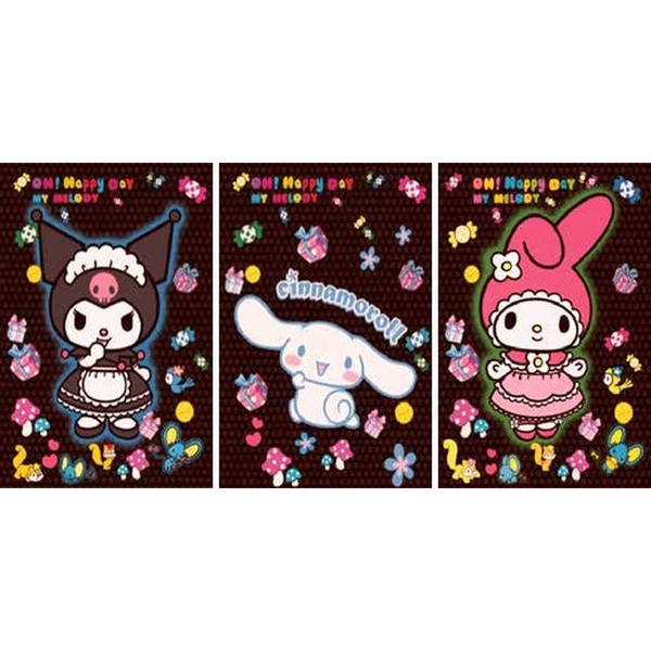 3D Lenticular Poster 12x16 - Sanrio - Kuromi, Cinnamoroll, My Melody