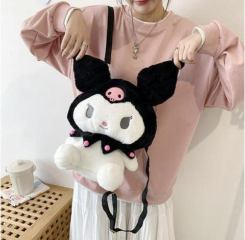 Plush Backpack - Sanrio - Kuromi - 33cm