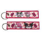 Embroidery Keychain - Sanrio - Kuromi & My Melody