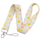 Lanyard - Colorful Paw Prints (3)