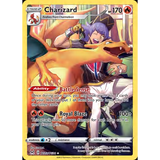 Card Keychain - Pokémon - Charizard basic Trainer Gallery card featuring Leon