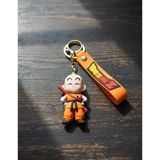 3D PVC Figure Keychain - Dragon Ball Z - Chibi Krillin Power Pole