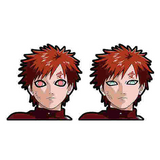 3D Lenticular Sticker - Naruto - Gaara With/without Shukaku Eyes