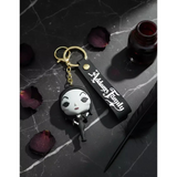 3D PVC Figure Keychain - The Addams Family - Morticia Addams Chibi Figure