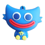 3D PVC Figure Keychain - Poppy Playtime - Chibi Huggy Wuggy Sitting
