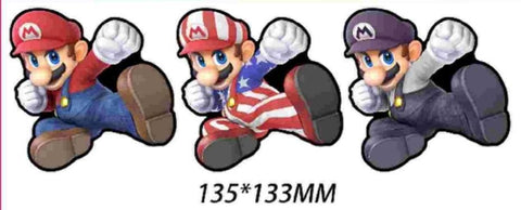 3D Lenticular Sticker - Super Mario - Mario Jumping Trio