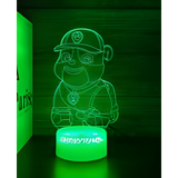 3D LED Night Light - Paw Patrol - Rubble