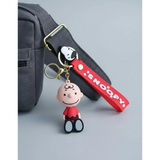 3D PVC Figure Keychain - Peanuts - Charlie Brown Sitting