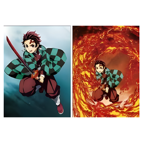 3D Lenticular Poster 12"x16" - Demon Slayer - Tanjiro Kamado