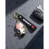 3D PVC Figure Keychain - Peanuts - Charlie Brown Holding