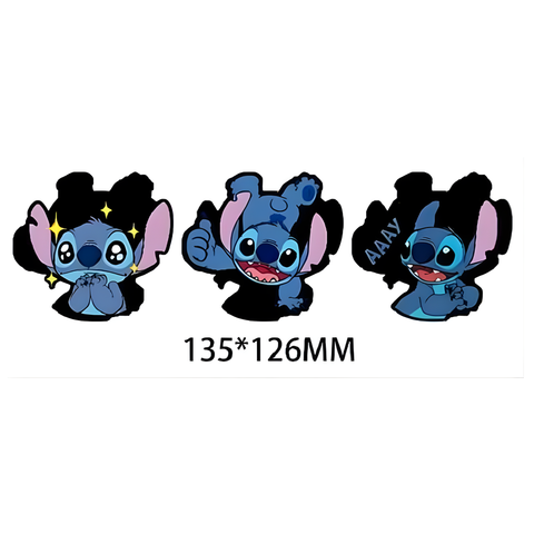 3D Lenticular Sticker - Disney - Stitch Expressive Poses with Sparkling Eyes & Thumbs Up