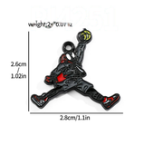 Bracelet Charm - Air Jordan - black Jumpman silhouette