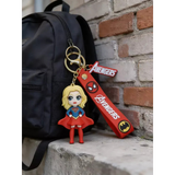 3D PVC Figure Keychain - DC Comics - Chibi Supergirl With Avengers Strap