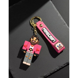 3D PVC Figure Keychain - Minecraft - Hal Pink Jacket