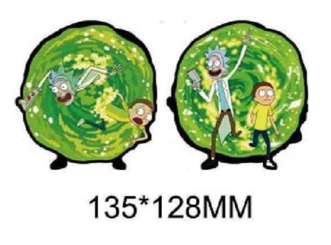 3D Lenticular Sticker - Rick and Morty - Rick & Morty Portal Scene