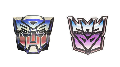 3D Lenticular Sticker - Transformers - Autobots Vs. Decepticons