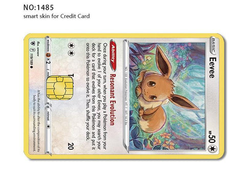 Credit Card Skin Sticker - Pokemon - Eevee Card