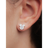 Stud Earrings - Disney - Mickey Mouse Zircon