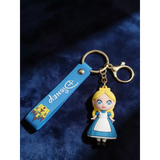 3D PVC Figure Keychain - Disney Princess - Chibi Alice Classic Dress