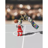 3D PVC Figure Keychain - Tom and Jerry - Tom Bulls 23 Basketball