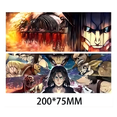 3D Lenticular Sticker - Attack on Titan - Founding Titan & Nine Titans Battle Scene