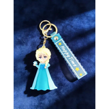 3D PVC Figure Keychain - Disney Princess - Elsa Holding Snowflake