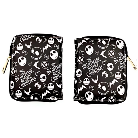 Zippered Short Wallet - The Nightmare Before Christmas