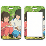 ID Card Badge Holder - Spirited Away - Chihiro And Haku Sitting Together