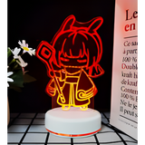 3D LED Night Light - Sky - White Bird