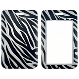 ID Card Badge Holder - Black And White Zebra Print