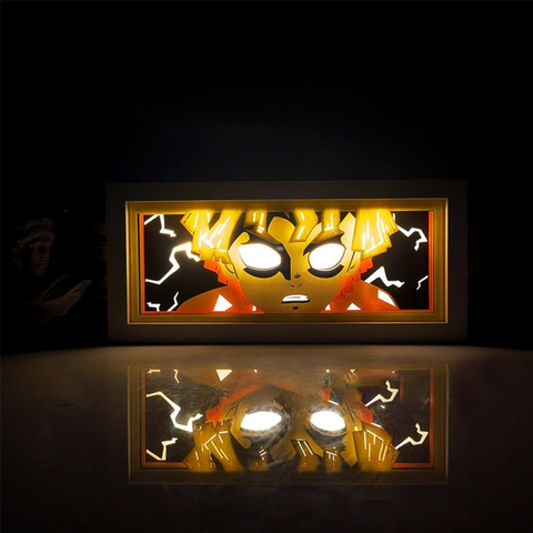 3D Paper Carving Light Lamp - Zenitsu