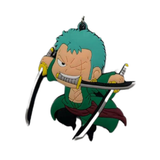 One Piece Roronoa Zoro Action Pose PVC keychain