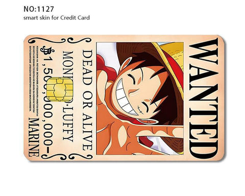 Credit Card Skin Sticker - One Piece - Luffy Wanted