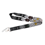 Lanyard - Black and White Tribal Pattern