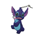 Lilo & Stitch Scared Stitch Holding Scrump Doll Keychain PVC keychain