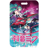 ID Card Badge Holder - Hatsune Miku - Playing Keyboard In Purple