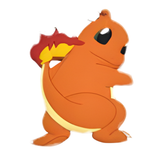Pokémon Charmander looking back keychain PVC keychain