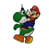 Mario Riding Yoshi PVC keychain