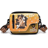 Canvas Bag - Demon Slayer - Zenitsu Thunder Beast Silhouette Gold Orange Protecting Humanity Logo