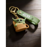 3D PVC Figure Keychain - Star Wars - Grogu In Pram Variant 2