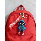 3D PVC Figure Keychain - Spider-Man - Miles Morales Blue Hoodie